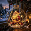 FLEVA™ Light-Up Crystal Ball Ornament | A Tiny Christmas World That Glows