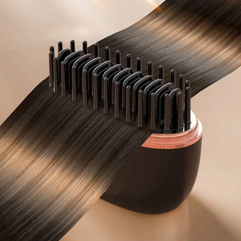 Wireless Mini Hair Straightener Brush
