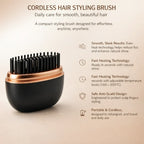 Wireless Mini Hair Straightener Brush