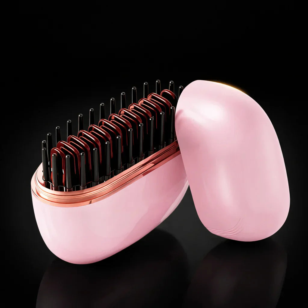 Wireless Mini Hair Straightener Brush