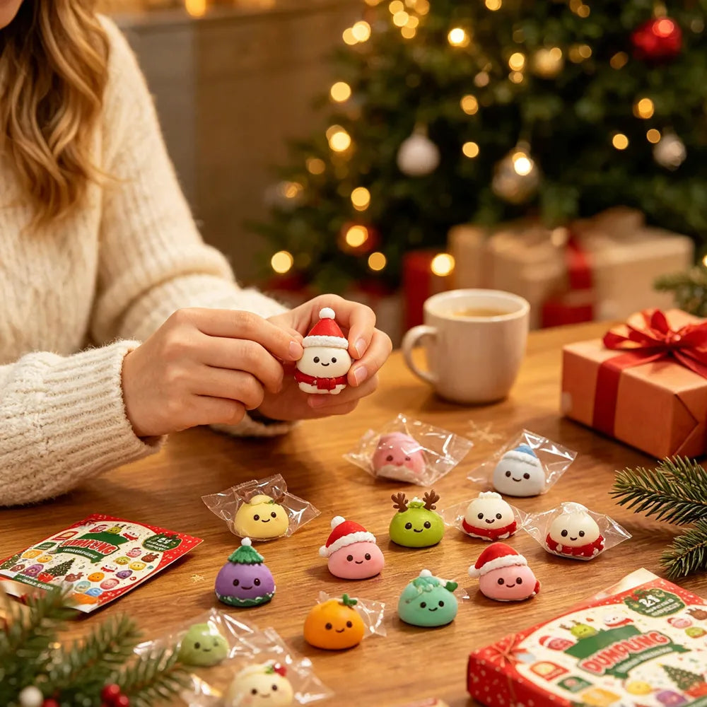 Dumpling Squishy Advent Calendar lifestyle photo