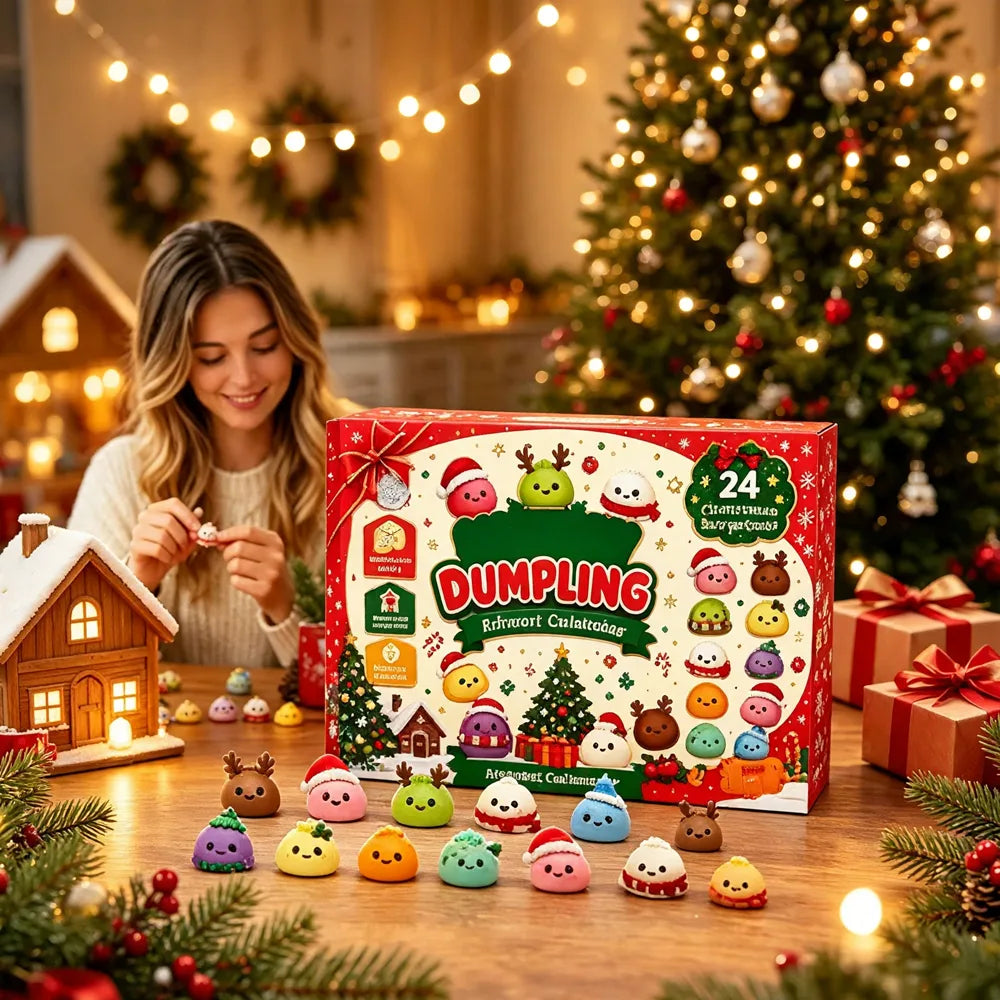 Dumpling Squishy Advent Calendar lifestyle photo