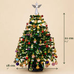 Fleva beaded Christmas tree kit size: 21 cm (8.3 in) tall and 18 cm (7 in) wide