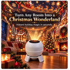 Turn any room into a Christmas wonderland — the compact ball projector casts instant holiday magic in seconds