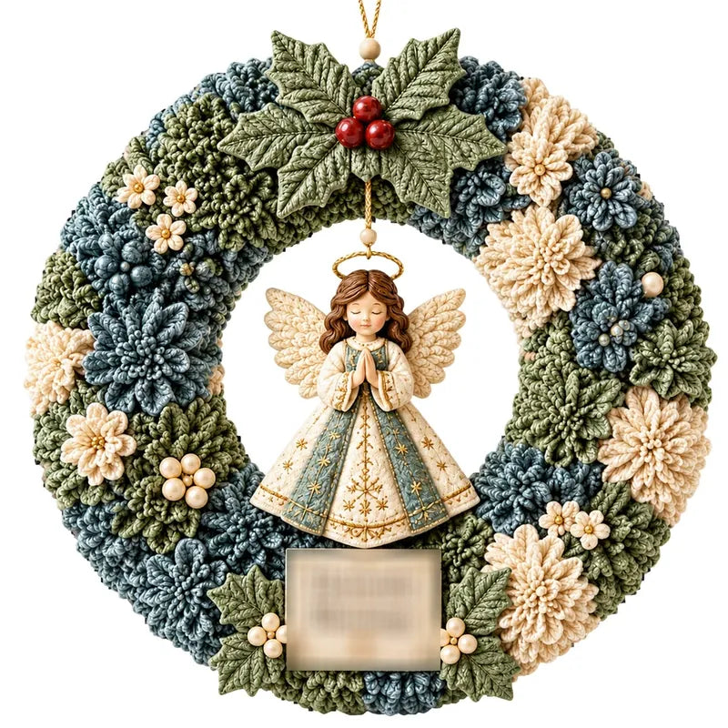 FLEVA 3D fabric poke wreath DIY kit — Heavenly Blessings Angel design