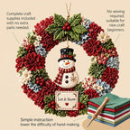 FLEVA poke wreath kit — complete craft supplies included, no sewing required, beginner friendly